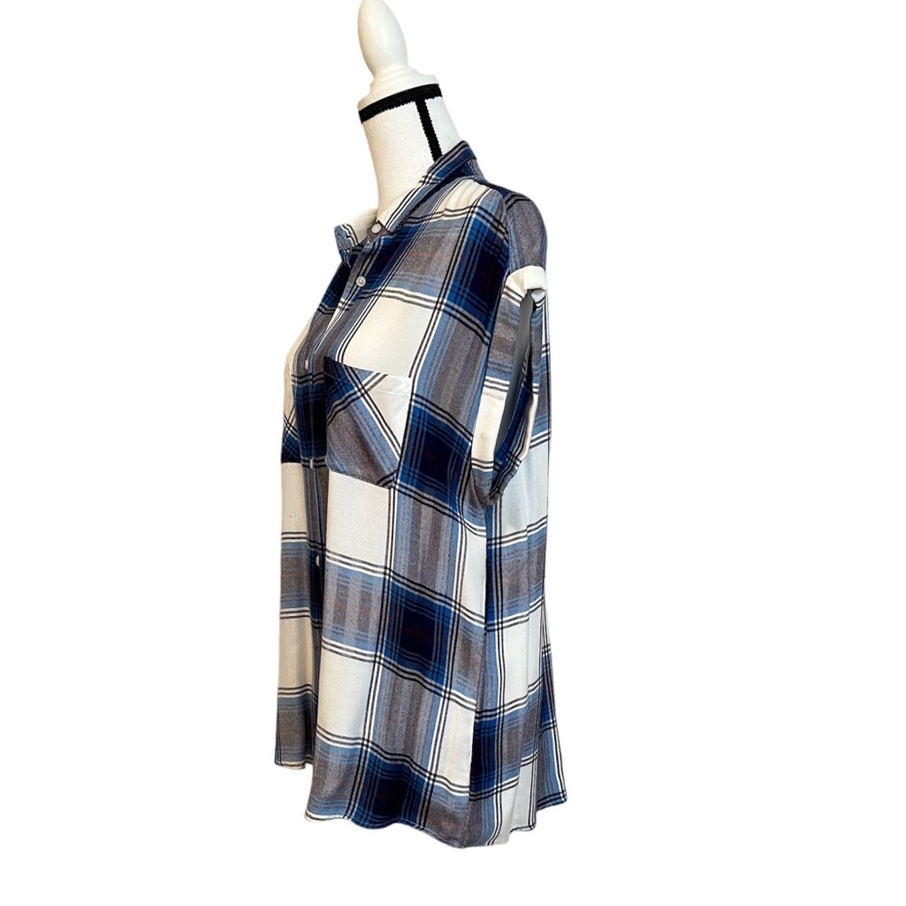 Rails Plaid Rolled Sleeve Button Down Shirt - Picture 4 of 14